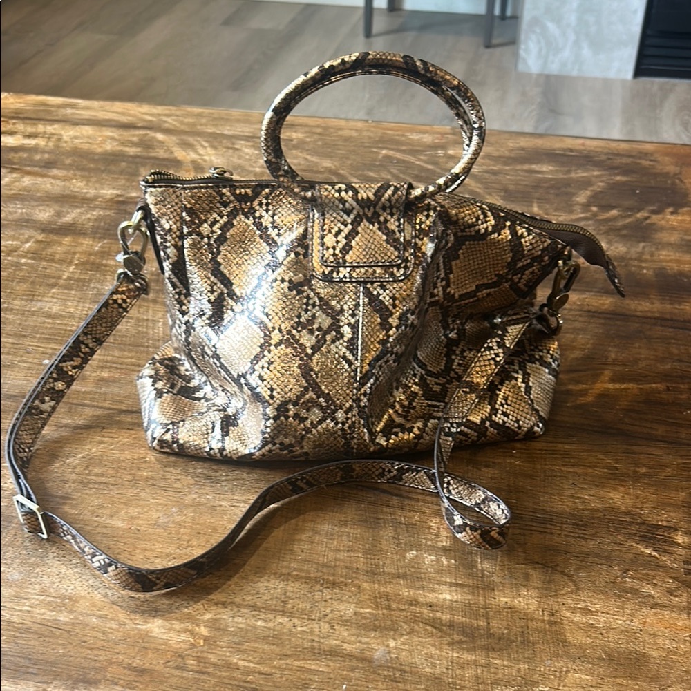Snakeskin Patterned Women's Bag- Hobo
